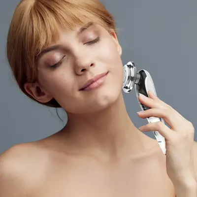 Porodo 7-in-1 Led Microcurrent Facial Massager With 3 Intensity Levels, Ems Lift, Led Light Therapy, And Warm Massage. Perfect For Skin Rejuvenation And Serum Infusion